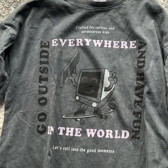 Zara Girl Printed Long sleeve Shirt Size 7 - Picture 3 of 6